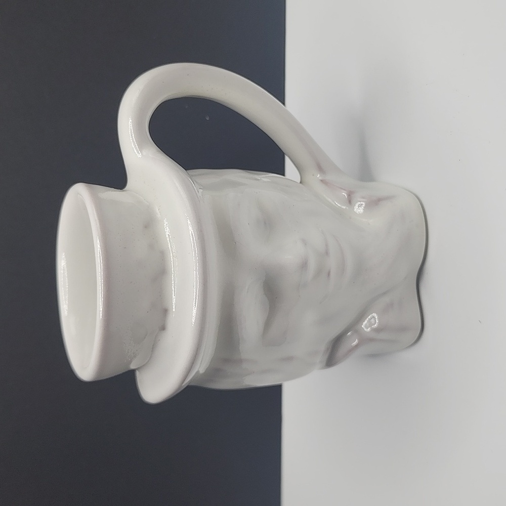 Frankoma Ceramic Mug OFP 6001976 White Uncle Sam Face Political Mug